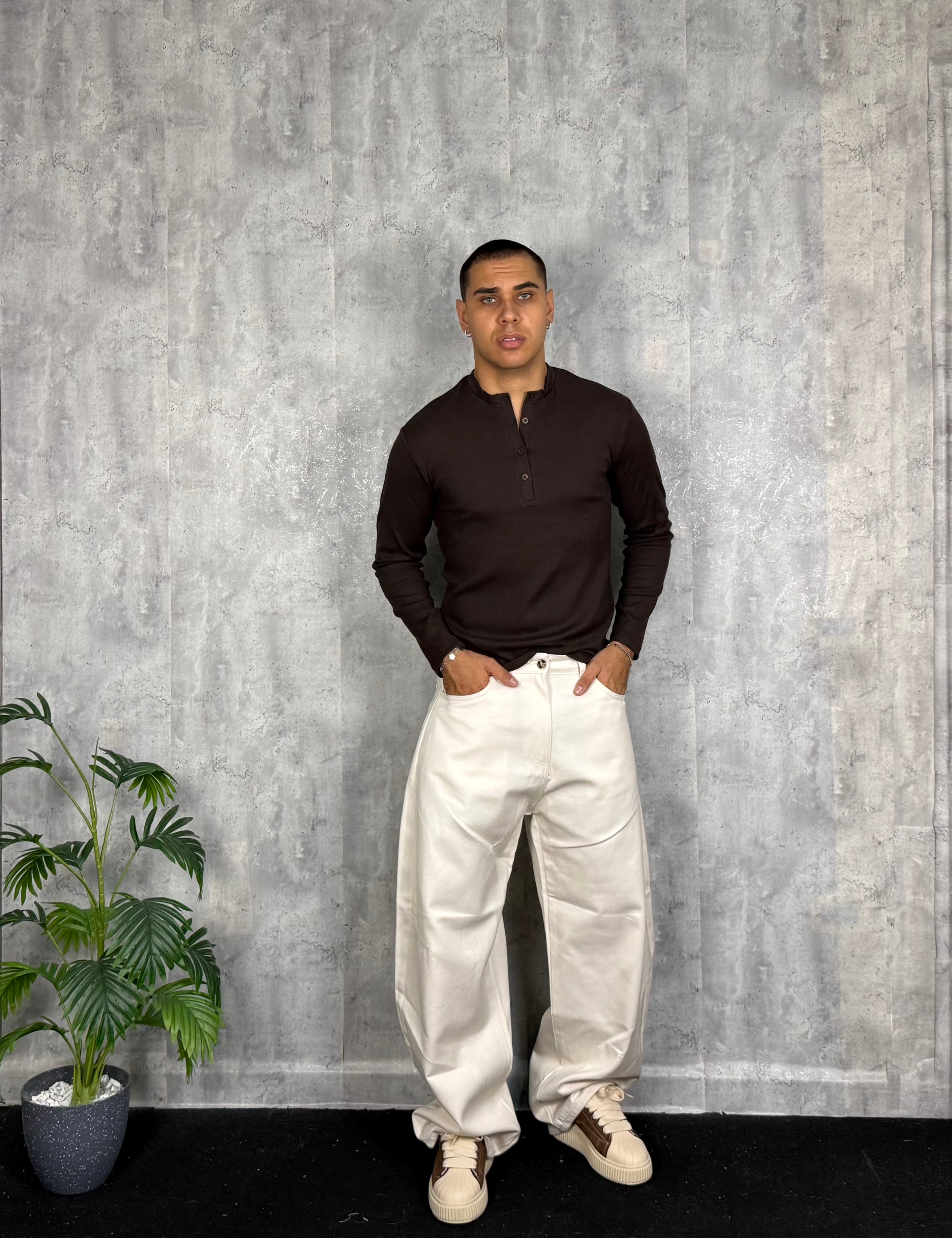 Serafino Slim Fit Brown