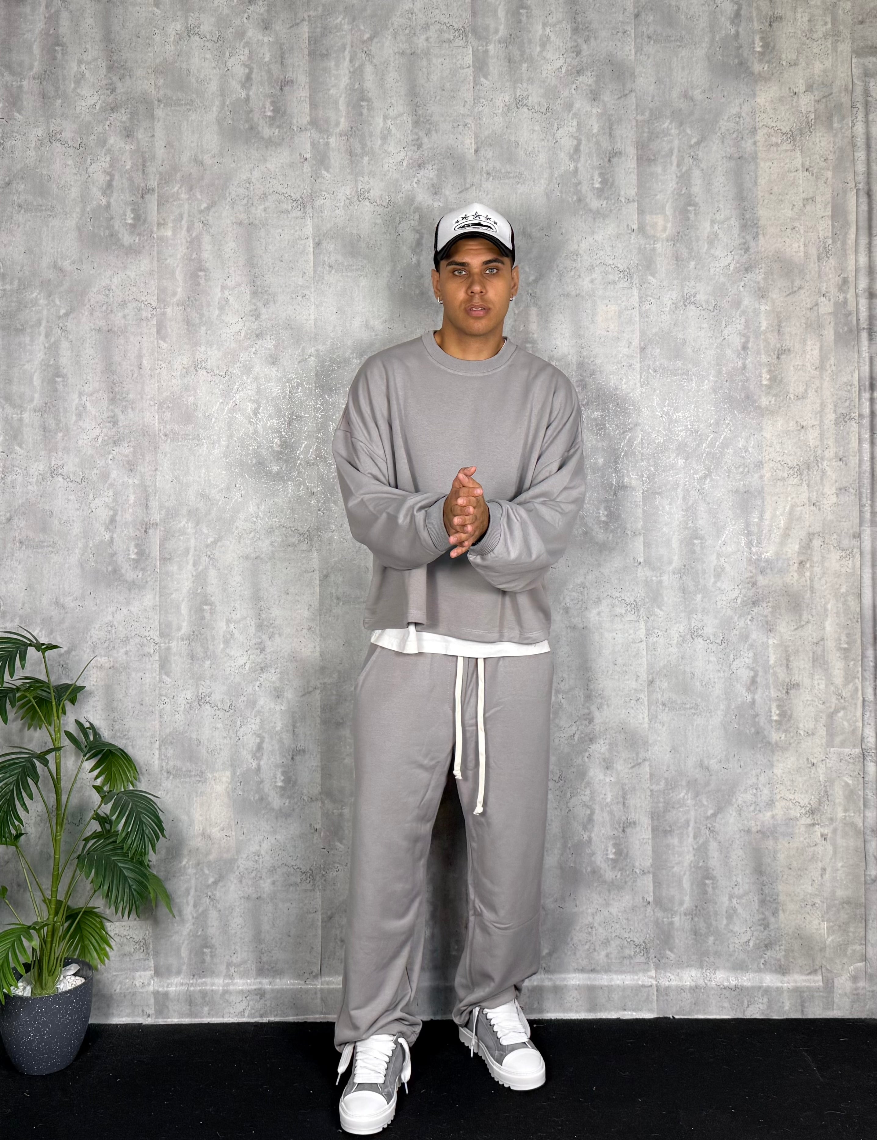 Tuta Crop Essential Grey
