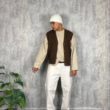 Gilet Filo Modern Fit Brown