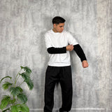 Long Sleeve Contrast White