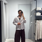 Camicia Crop Amie Brown