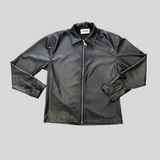 Coordinato Zip Pelle Nero