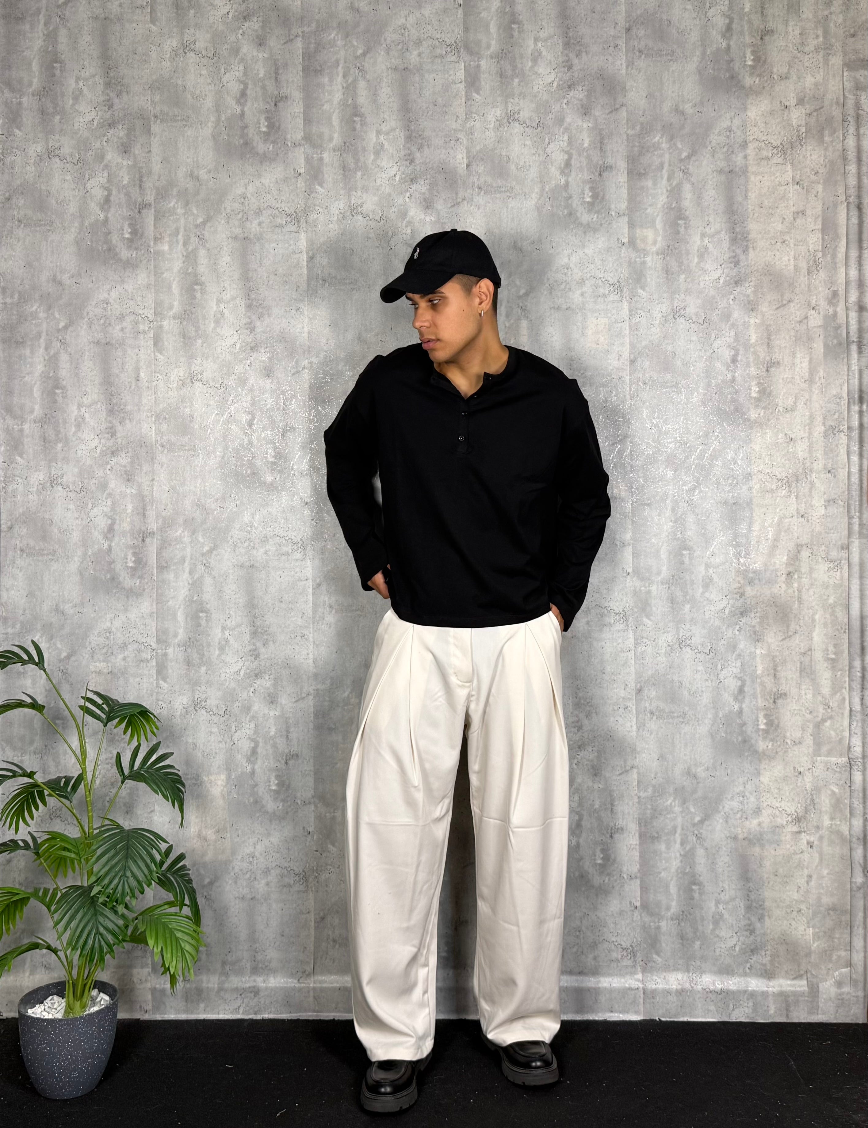 Pantalone Long Piences White