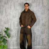 Montone Cropped Brown