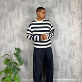 Long Sleeve Crop Blue
