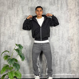 Hoodie Zip Dark Grey