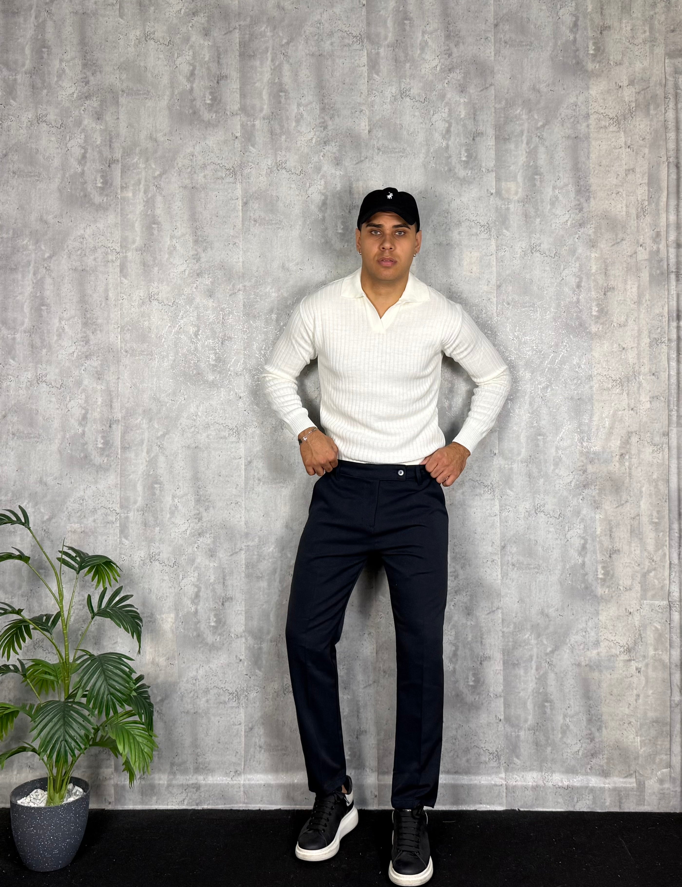Pantalone Modello Capri Blu