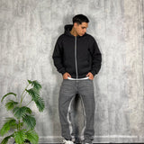 Hoodie Zip Dark Grey