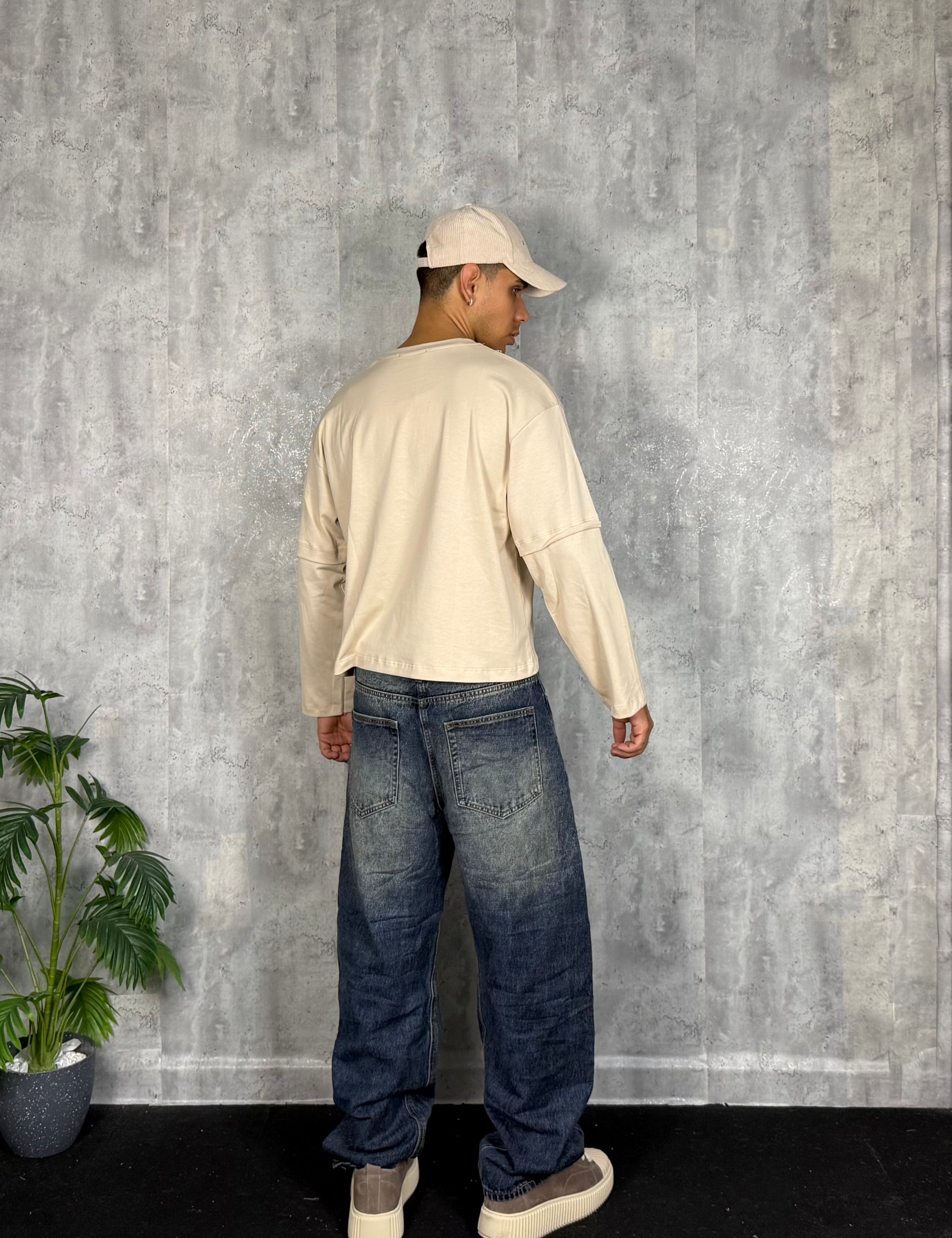 Longsleeve Double Beige