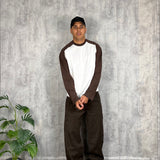 Longsleeve Double Crop Brown