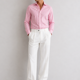 Camicia Crop MilleRighe Rose