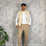 Pantalone Modello Capri Beige