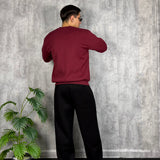 Hoodie College Zip Bordeaux