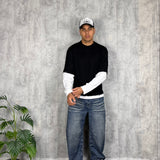 Pullover Double Black/White