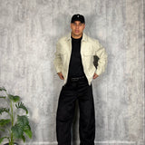 Jacket Crop Minimal White