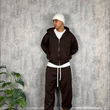 Tuta Relaxed Zip Brown