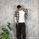 Camicia Double Re Brown