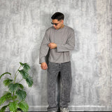 T-Shirt Long Sleeve Double Grey