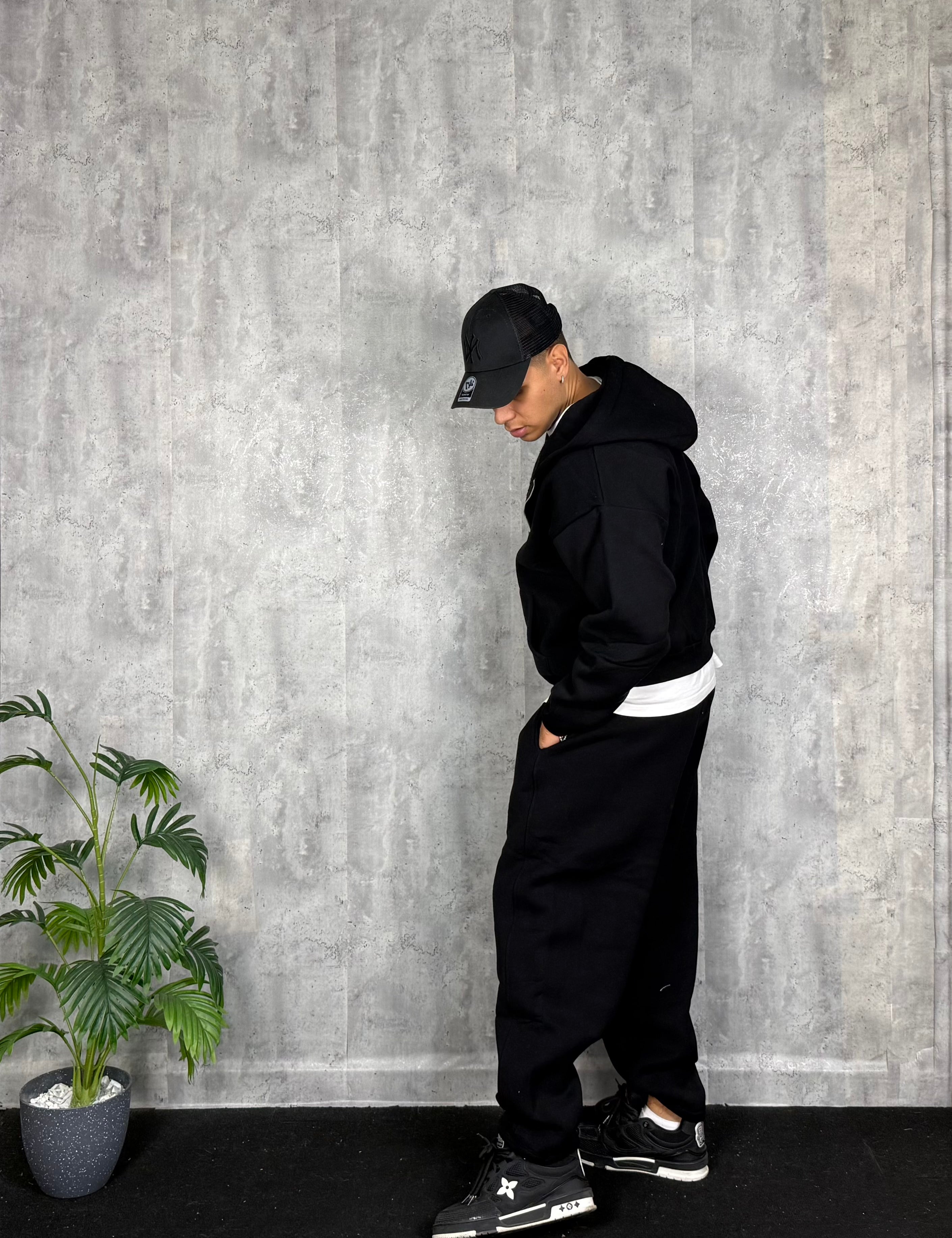 Tuta Relaxed Zip Black