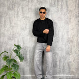 T-Shirt Long Sleeve Double Black