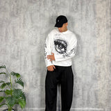 Longsleve Eyes Crop White