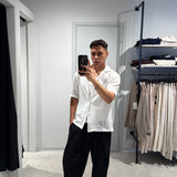 Camicia Filo Traforata White