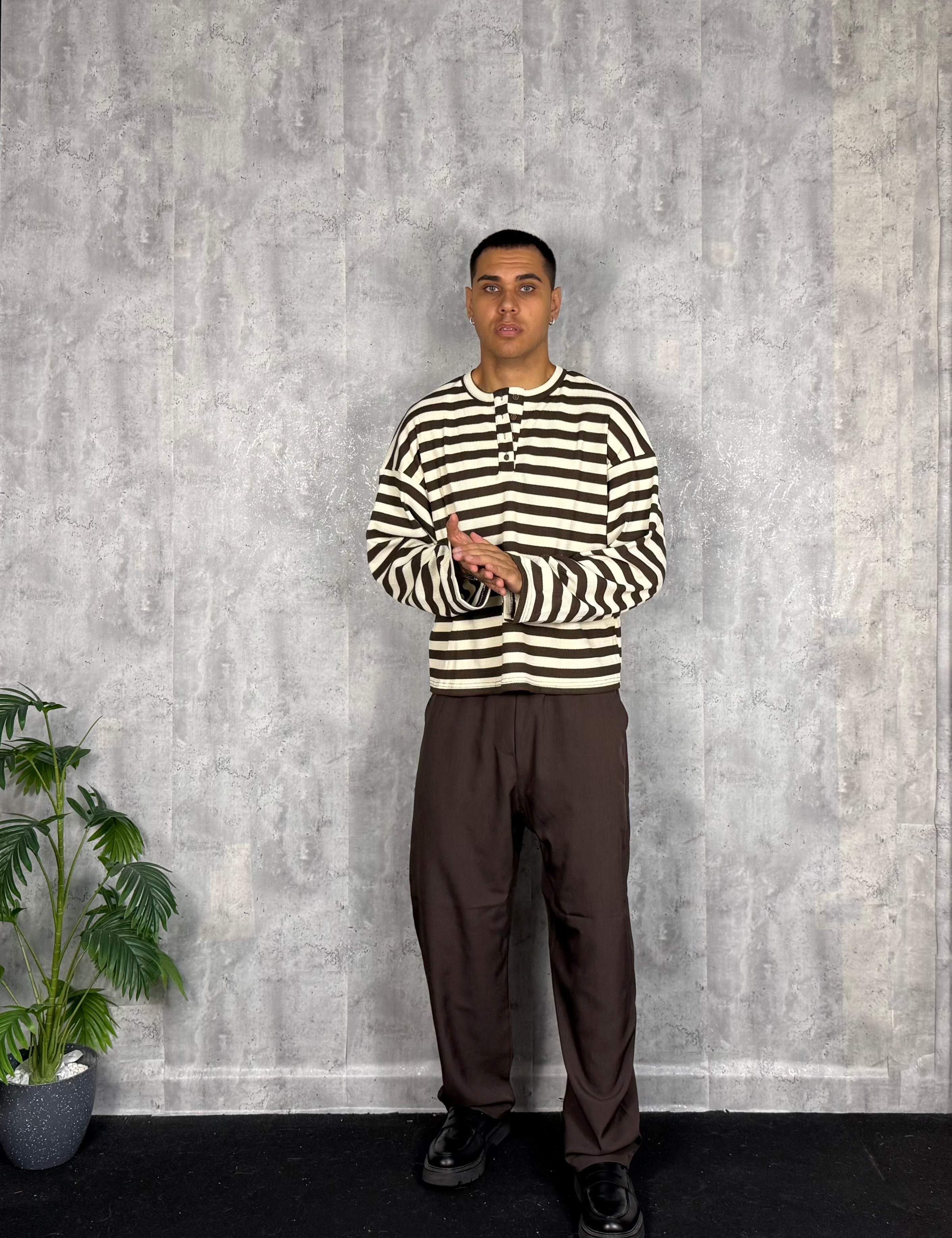 Pantalone Relaxed Fit Brown