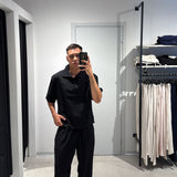 Polo Crop Linen Black