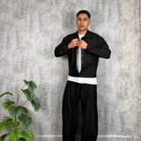 Camicia Gessata Black