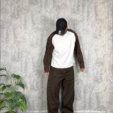 Longsleeve Double Crop Brown