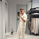 Coordinato Myk Lino Beige
