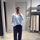 Camicia Ami Linen Sky