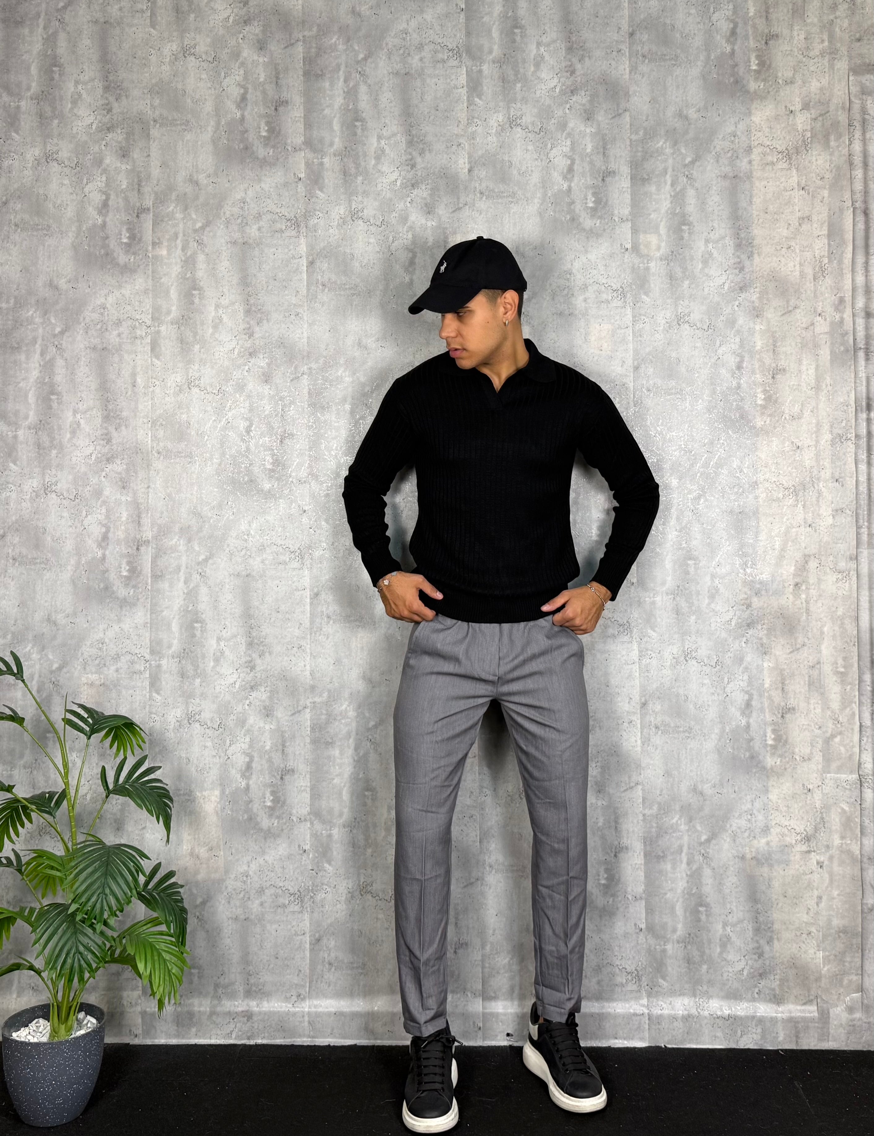 Pantalone Classic Fit Grey