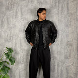 Jacket Leather Black Premium