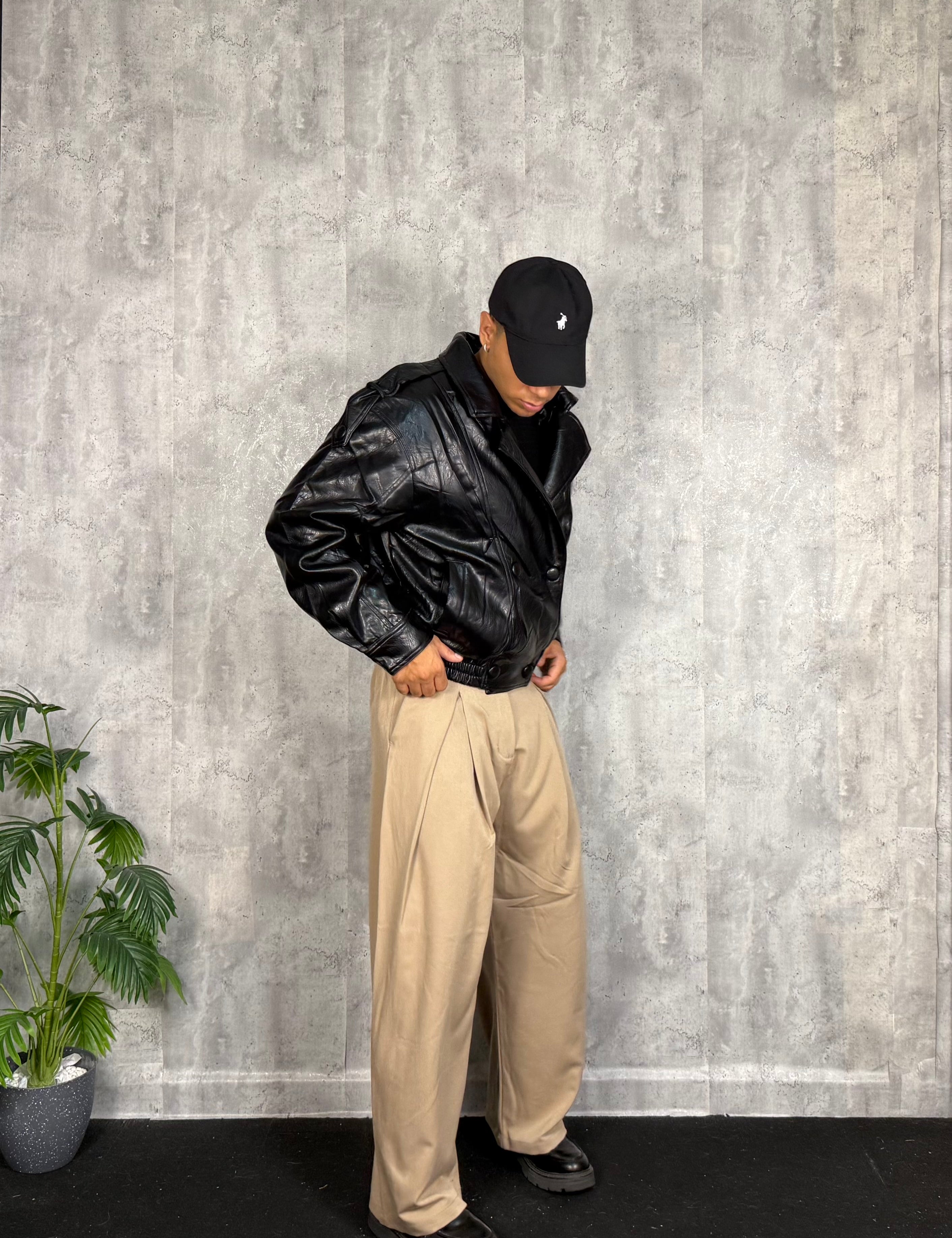 Jacket Crop Double Black
