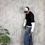 Pullover Double Black/White