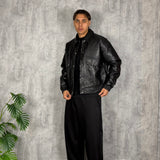 Jacket Leather Black Premium