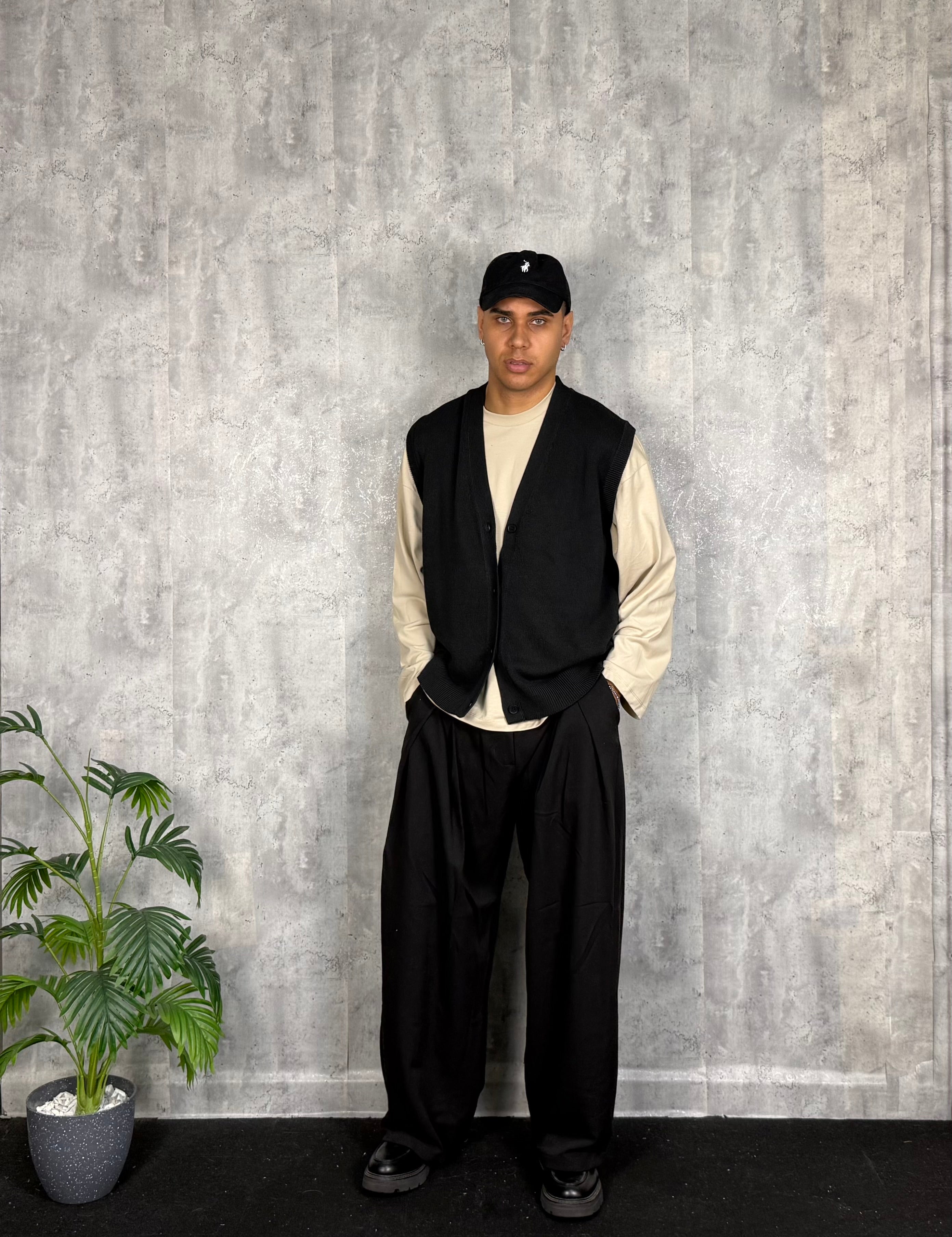 Gilet Filo Modern Fit Black