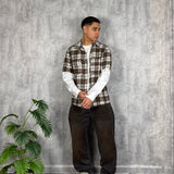 Camicia Double Re Brown