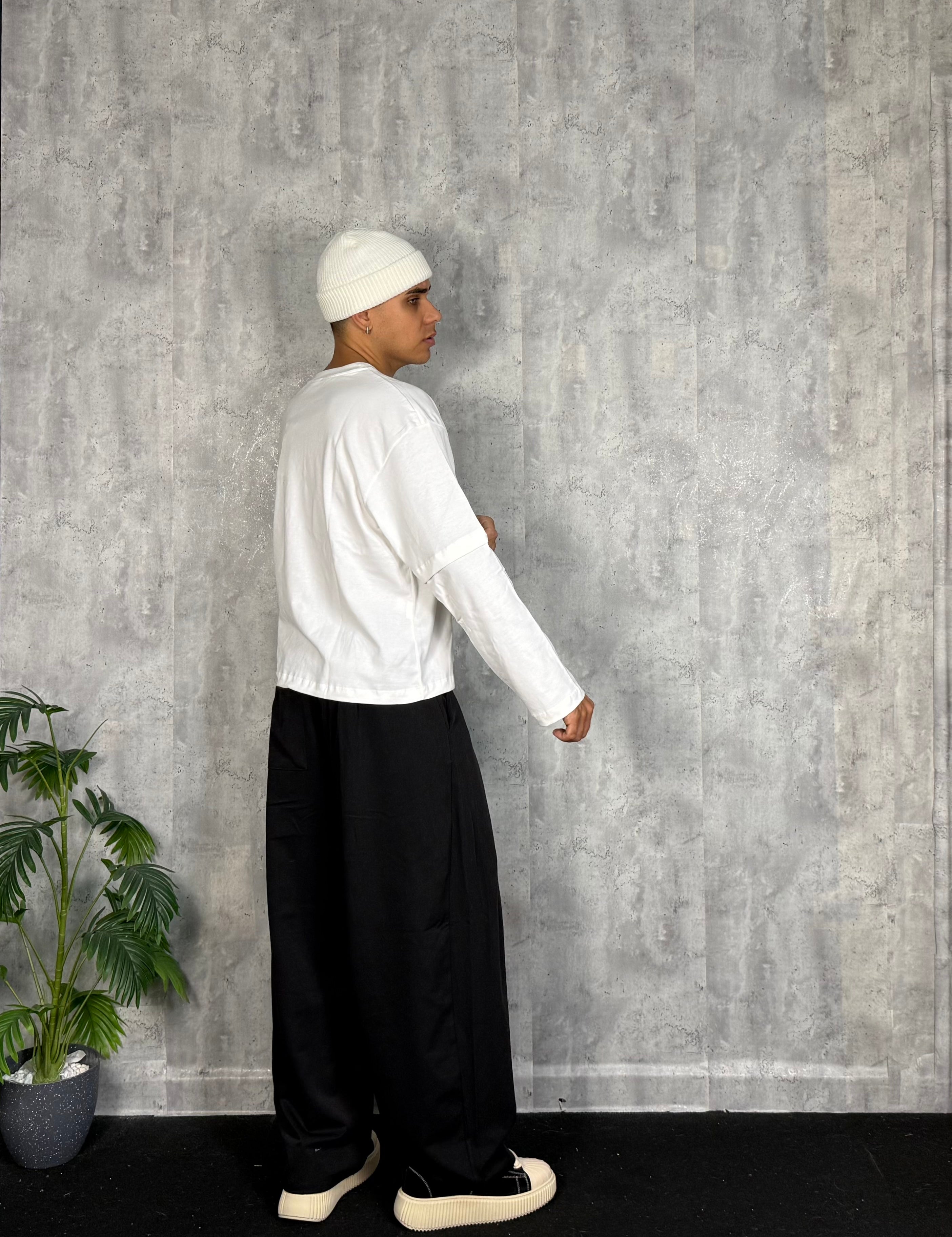 Longsleeve Double White