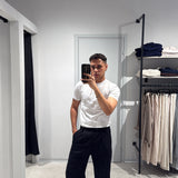 Pantalone Lino Straight Black