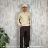 Pantalone Wide Fit Brown