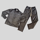 Coordinato Zip Pelle Nero