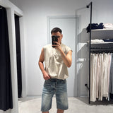 Canotta Cottone Over Beige