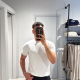 T-Shirt Filo Jacquard White