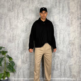 Polo Over Cropped Black