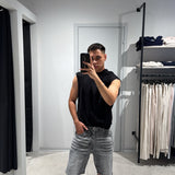 Canotta Cotton Over Black