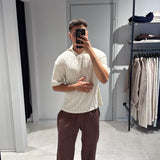Polo Cropped Filo Beige