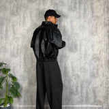 Pantalone Business Gessato Black