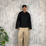Longsleeve Maxi Crop Black